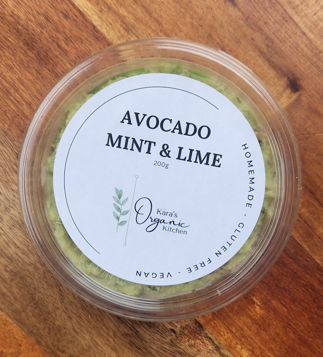 Organic Avocado Mint and Lime Dip (200g)